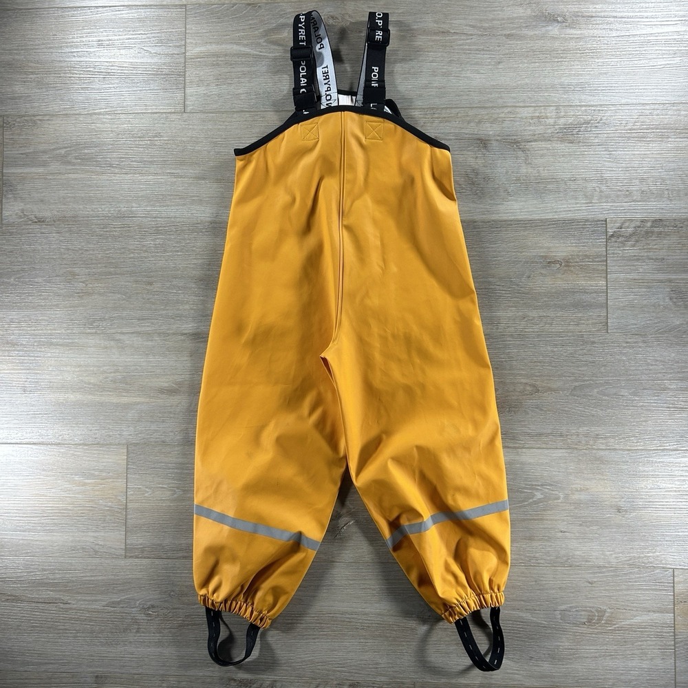Polarn O. Pyret Suspender Waterproof Rain Snow BIB 4-6 YRS Reflective Sweden